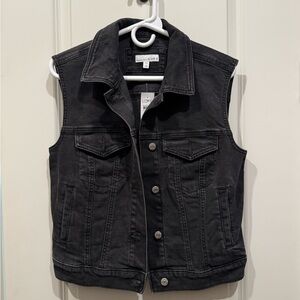 LOFT Charcoal Denim Jacket